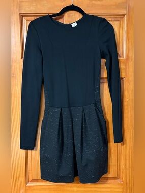 sleeveless long black dress Women’s casual strolls Black Mock Neck Long SIZE:XXS/38 sleeveless